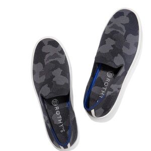 Rothy’s Grey Camo Retired Slip-On Sneakers  Size 7